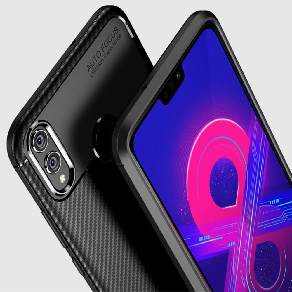 Для Honor 8X8 X Max чехол роскошный чехол из углеродного волокна противоударный чехол для телефона для huawei Honor 8C 8 C чехол 360 полная защита бампер