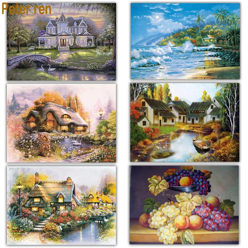 Алмазная живопись Питер Рен сделай сам вышивка крестиком мозаика с изображением