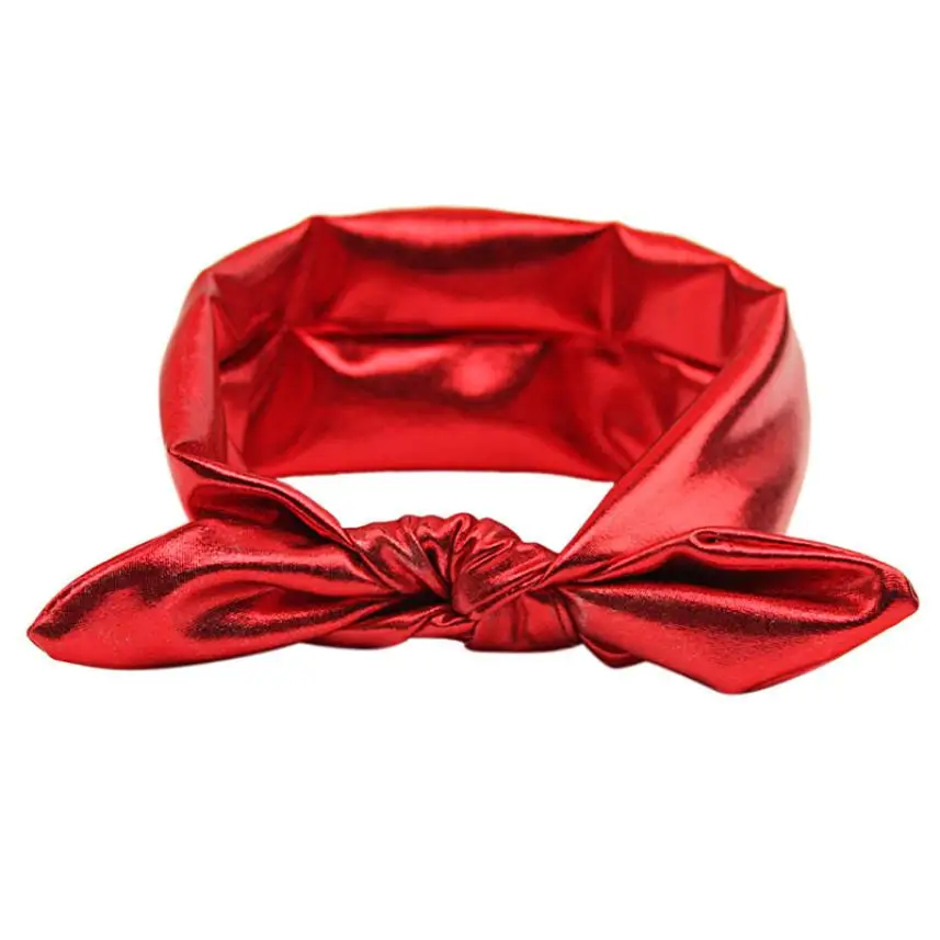 Новый FATION 2018 новорожденных девочек Кролик уха бант лента для волос повязка