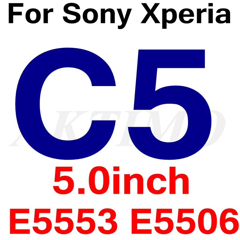 For Sony C5 9H HD защитное закаленное стекло для sony Xperia Z1 Z2 Z3 Z5 X Compact XZ E5 M5S36H L36H LT26i XF5122 Защитная пленка для экрана - Цвет: For Sony C5