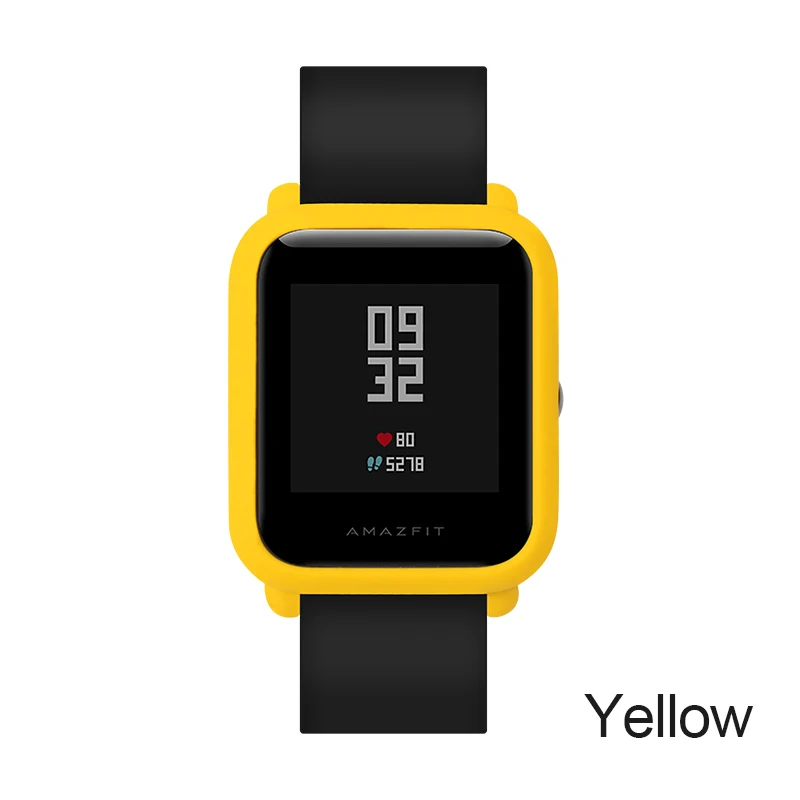 Sikai для Xiaomi huami Amazfit часы аксессуары корпус для huami Amazfit Bip бит молодежное издание(темп Lite) защитный чехол - Цвет: Yellow