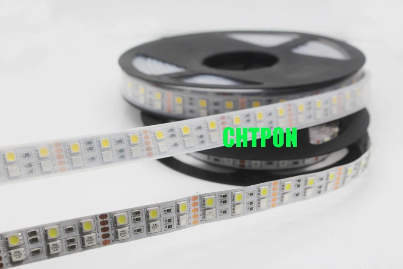 5 м Двухрядные водонепроницаемые 5050 SMD RGBW гибкие светодиодные ленты RGBWW RGB +
