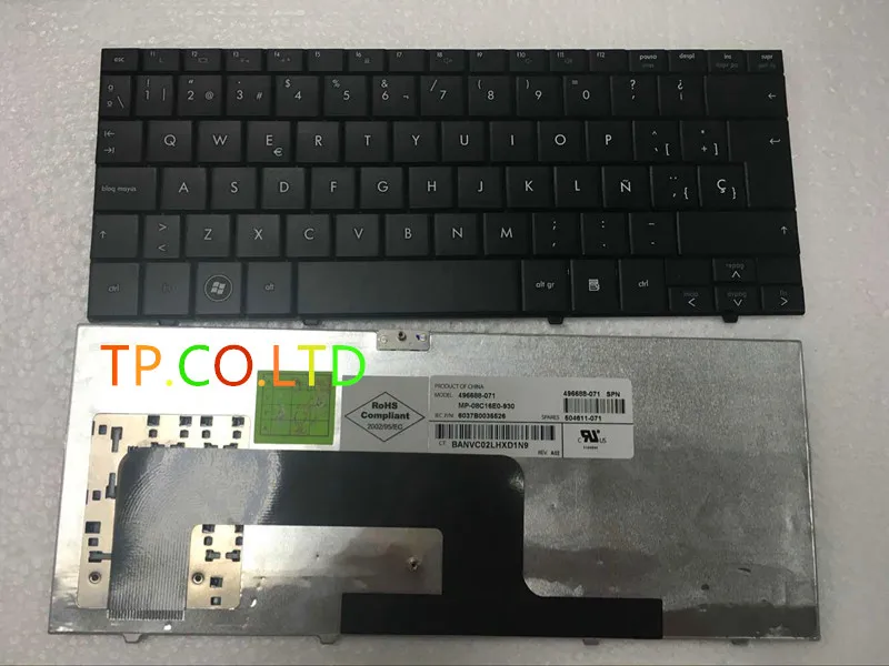 

Совершенно новая клавиатура с испанской раскладкой для HP Pavilion MINI1000 Service, версия SP, черная раскладка SP