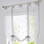 Light Grey Римские занавески в европейском стиле с вышивкой, кухонные оконные шторы, занавески из вуали, отвесные занавески на верхнее окно, брендовые занавески cortinas - Цвет: Light Grey