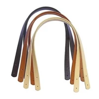 1pair leather handles durable shoulder bags detachable belt women retro handle diy handmade replacement handbag strap 60cm