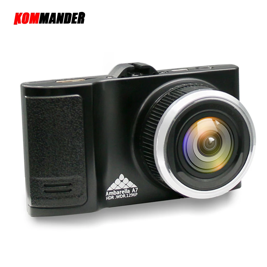 KOMMANDER Автомобильный видеорегистратор с GPS-камерой 2 в 1 LDWS Ambarella A7LA50 Speed Cam Full HD 1296P Видеорегистратор 3" Ночное видение Dash Cam on.