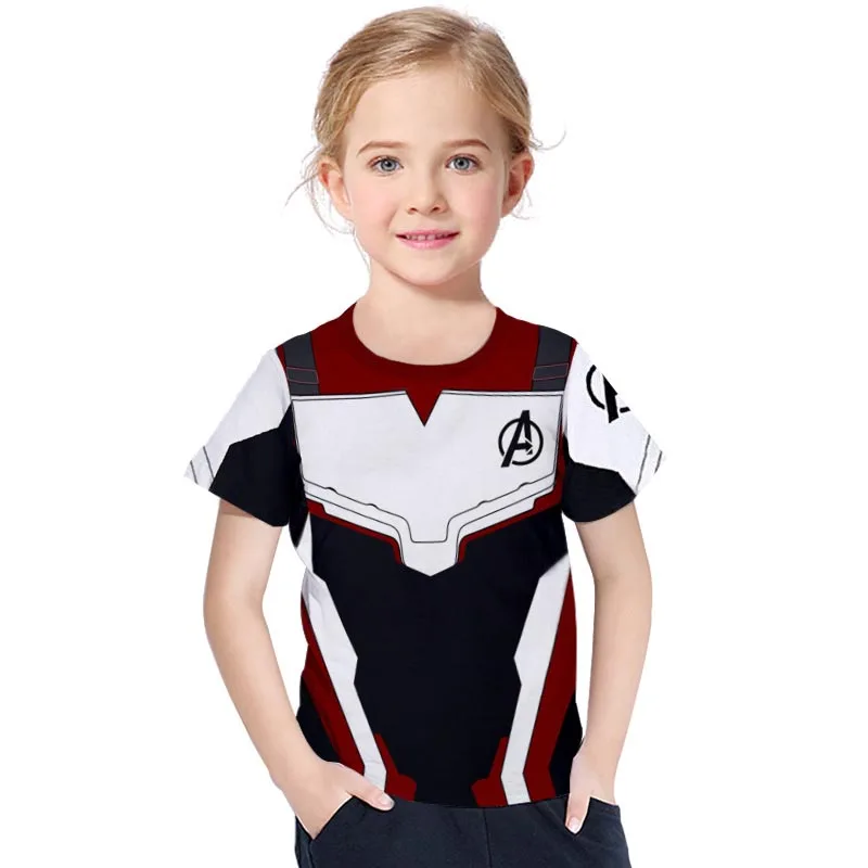 Hot Avengers: Endgame Quantum Warfare Youth T-shirt Super Hero Boys Girls Children's Wear Concept T-Shirt costume Free shopping | Детская