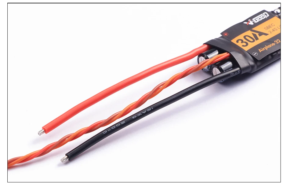 VGOOD бесщеточный ESC 6A/12A/20A/30/40A/60A/80A/100A/120A 2 с 32-бит с 1.5A SBEC для неизменяемой геометрией крыла RC самолет запасные части