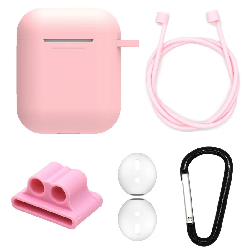 5 в 1 Аксессуары для наушников силиконовый чехол IPhone Air pods I10/19 S/I12 наушники Airpods