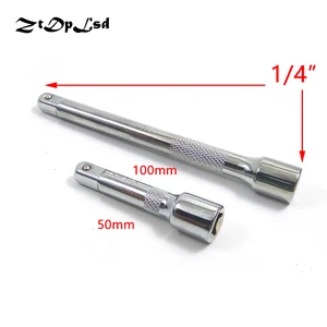 ZtDpLsd 14 дюйма, 50 мм, 100 мм, удлинитель гнезда из ванадиевой стали, адаптер шестигранный гаечный ключ, удлиненный драйвер для ручных инструментов