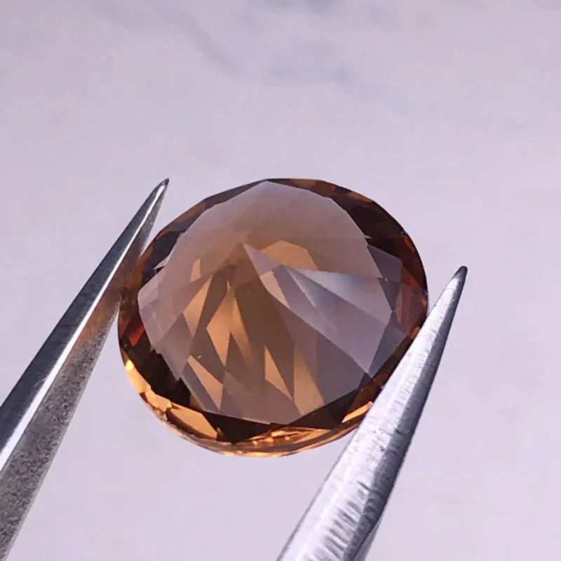 CSJ искусственный зултанит круглой огранки незакрепленный драгоценный камень