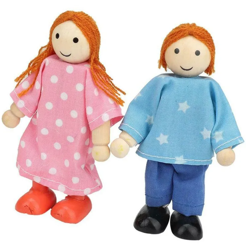 DIY деревянный миниатюрный кукольный домик вилла дерево дом Куклы Фигурки мебель