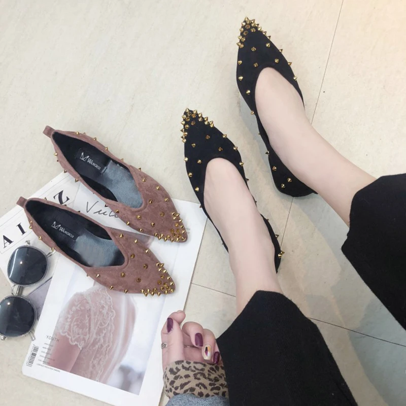 Женские брендовые Эспадрильи с шипами удобные дизайнерские туфли-оксфорды на