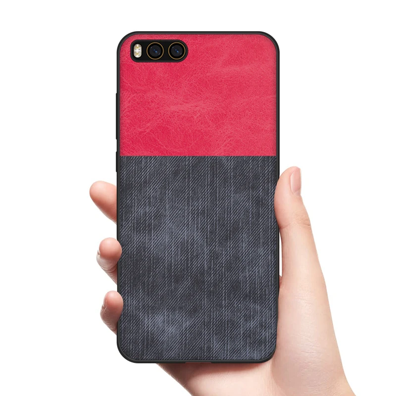 SRHE For Xiaomi Mi Note 3 Case Cover PU Leather and Denim Soft Silicone Full Back Note3 5.5 inch |