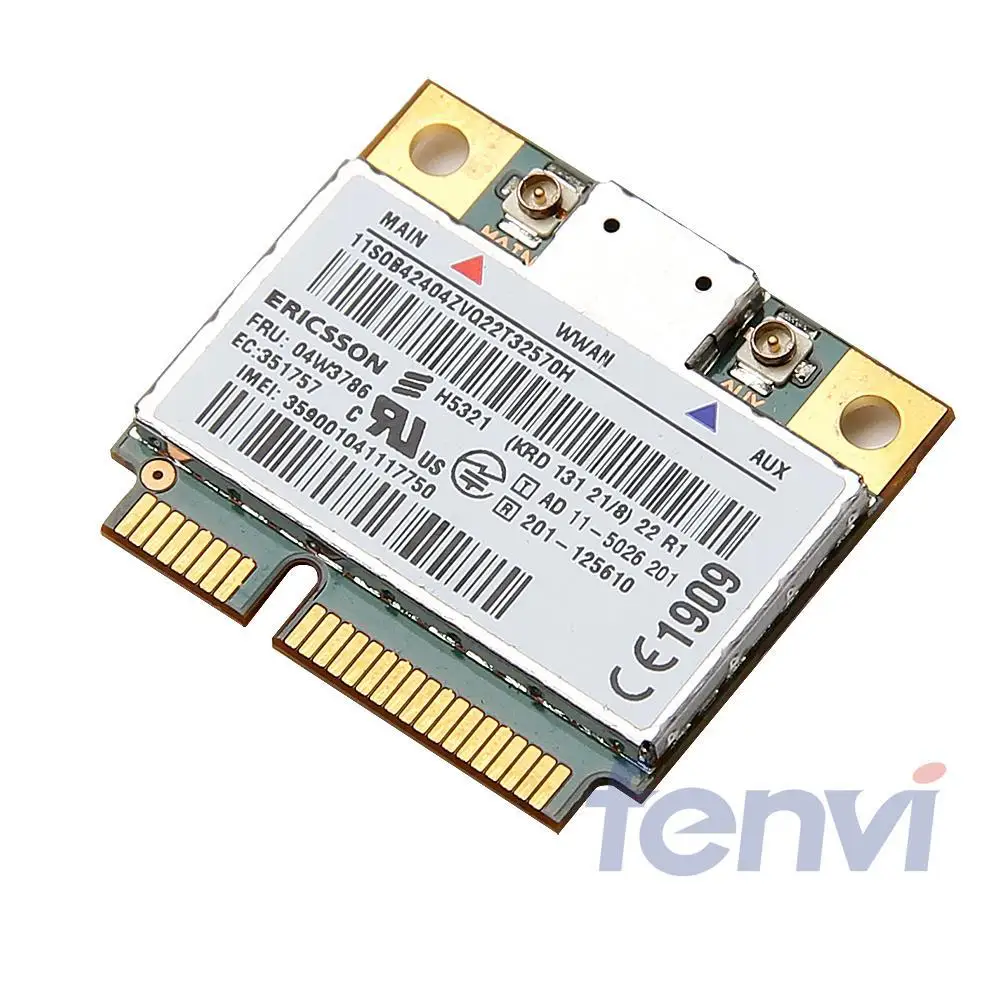 Ericsson H5321GW Беспроводной 3 г WWAN карты для IBM ThinkPad T430 T520 T520i X230 X220 E420 L420 L520 pci-e модуль FRU