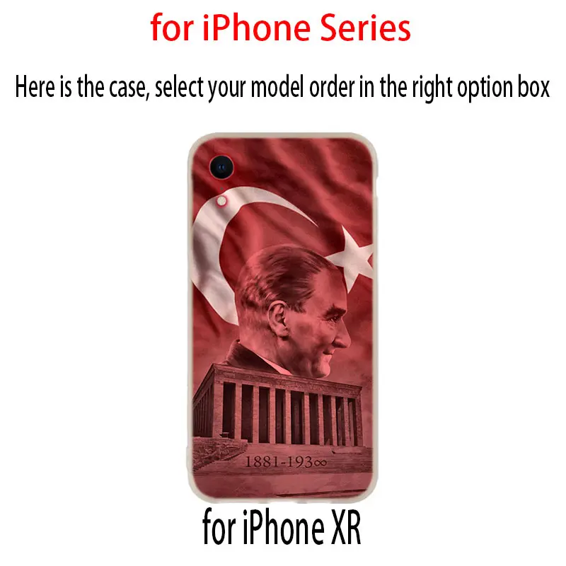 Турция Mustafa Kemal Ataturk силиконовый мягкий чехол для iPhone 11 12 Pro X XS Max XR iphone 8 7 6 Plus 5 5s SE