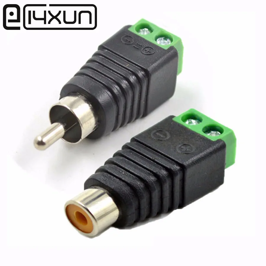 EClyxun 5 пар = 10 шт. разъемов RCA штекер + гнездо для AV винтовой клеммы видео балун