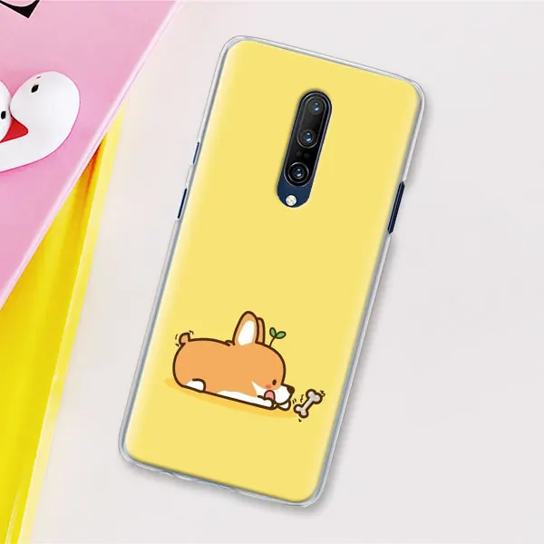 07 Мультяшная собака корги Шиба ину чехол для Oneplus 7 Pro 6 7 6T 5T жесткий чехол-накладка для мобильного телефона Coque - Цвет: 07