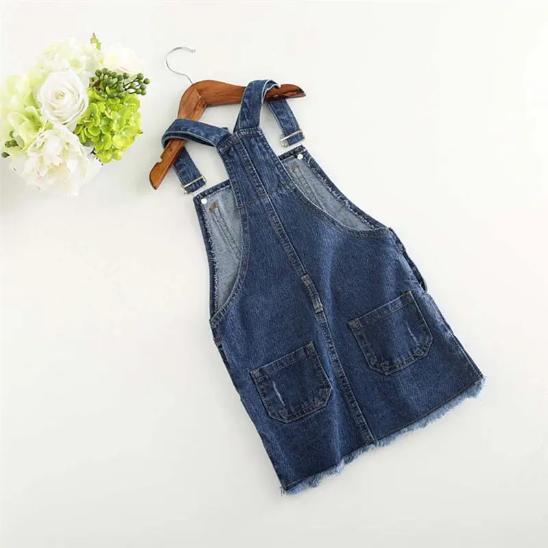 Fashion Summer Clothes Toddler Kids baby girl clothes Outfit Jeans Suspender Dress Denim Overalls dress for | Детская одежда и