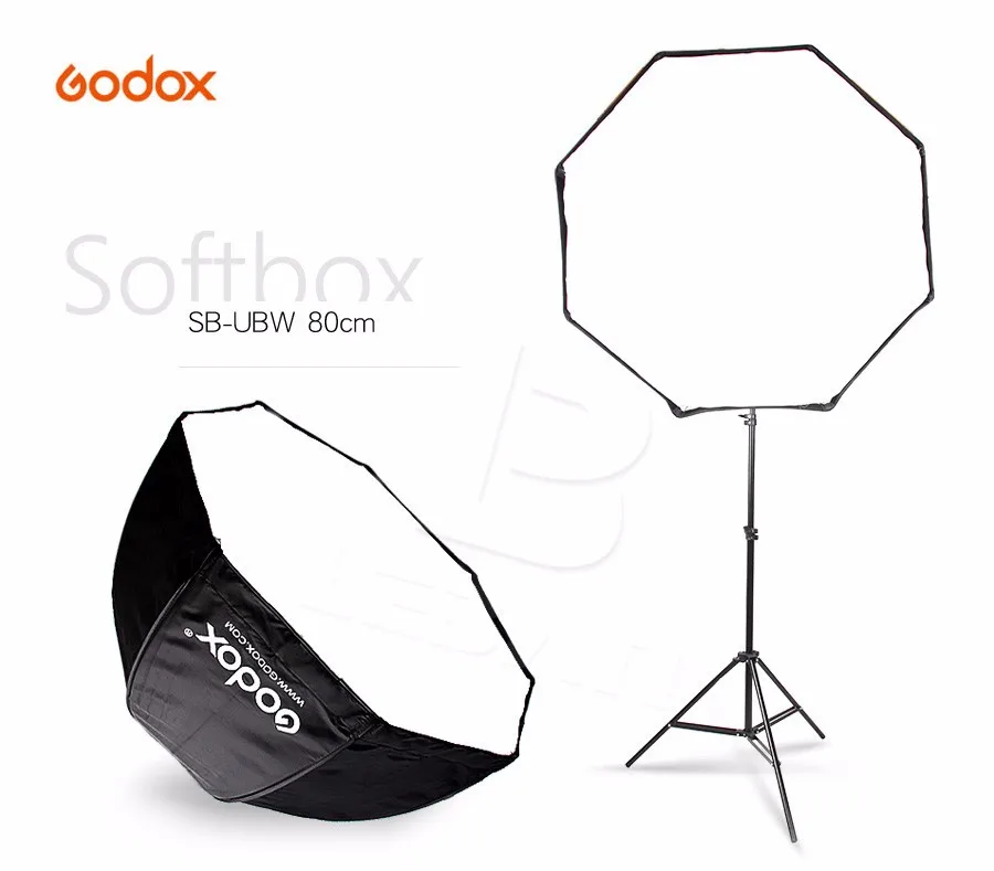 Godox Portabl 80 см/31,5 дюйма Octagon Flash зонт для софтбокса Brolly вспышка со светоотражателем light софтбокс для вспышки фотографии