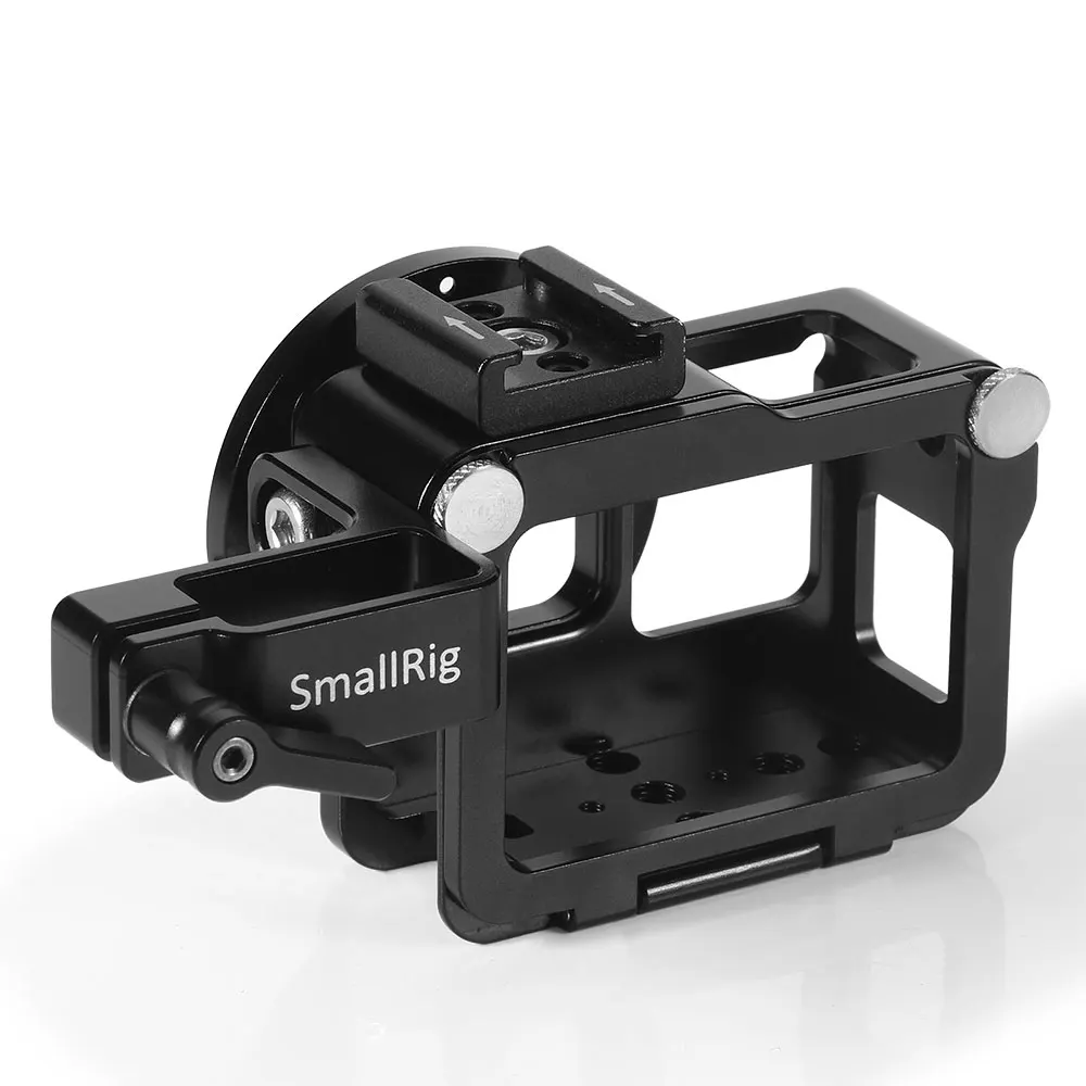 Камера для видеосъемки SmallRig черная клетка GoPro HERO7/6/5 с адаптером Gopro mic крепление