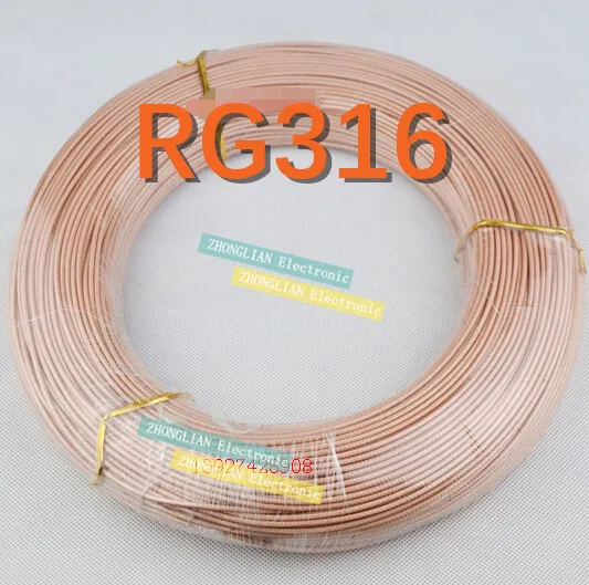 10 метров/10 шт./лот RG316 RG-316 провода/коаксиальный антенный кабель 50 Ом м |
