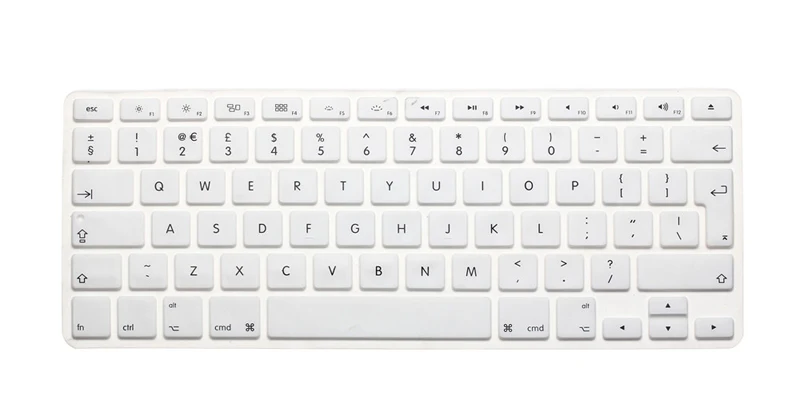ЕС защита клавиатуры для Macbook Air 13 retina 13,3 Силиконовая Защитная пленка для клавиатуры Чехол MacbookPro 15,4 Pro 15 защита кожи - Цвет: Белый