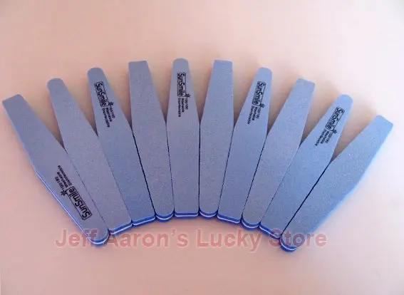 Высококачественная двухсторонняя Алмазная пилка для ногтей 100/180 буфер шлифовки