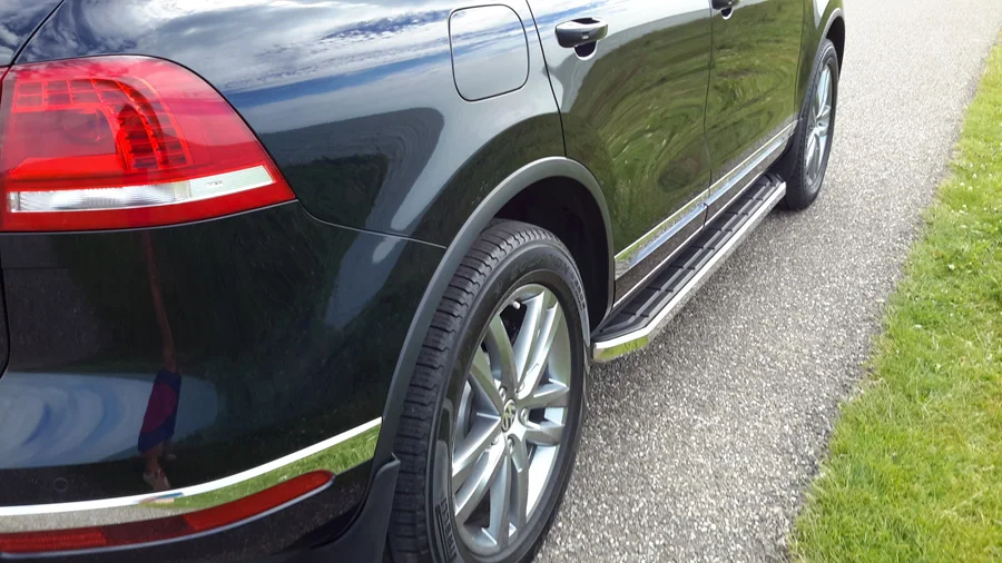 Горячая нагрузка король шаг в сторону Бар бег доска для ASX RVR EDGE Volkswagen Tiguan Touareg Captiva QX60 Cherokee, утолщенный материал