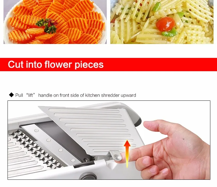 Регулируемая мандолина слайсер профессиональная Терка с 304 лезвиями из