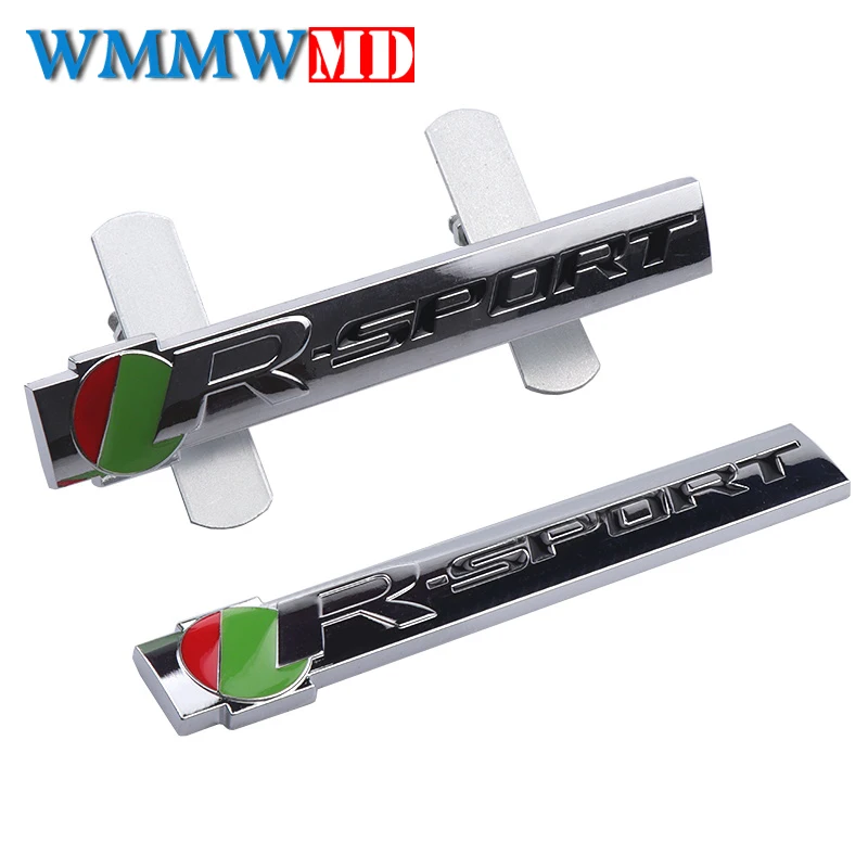 3D Модные металлические R спортивные автомобильные наклейки Передняя решетка
