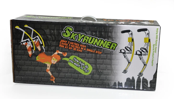 Фото Ходли для прыжков Skyrunner для взрослых, черный Вес 155 ~ 200 фунтов/70 ~ 90 кг, для мужчин и женщин, оборудование для упражнений на открытом воздухе №2