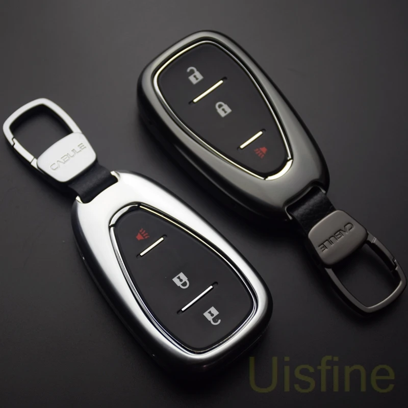 Автомобильный чехол для ключей из цинкового сплава + кожаный сумка набор