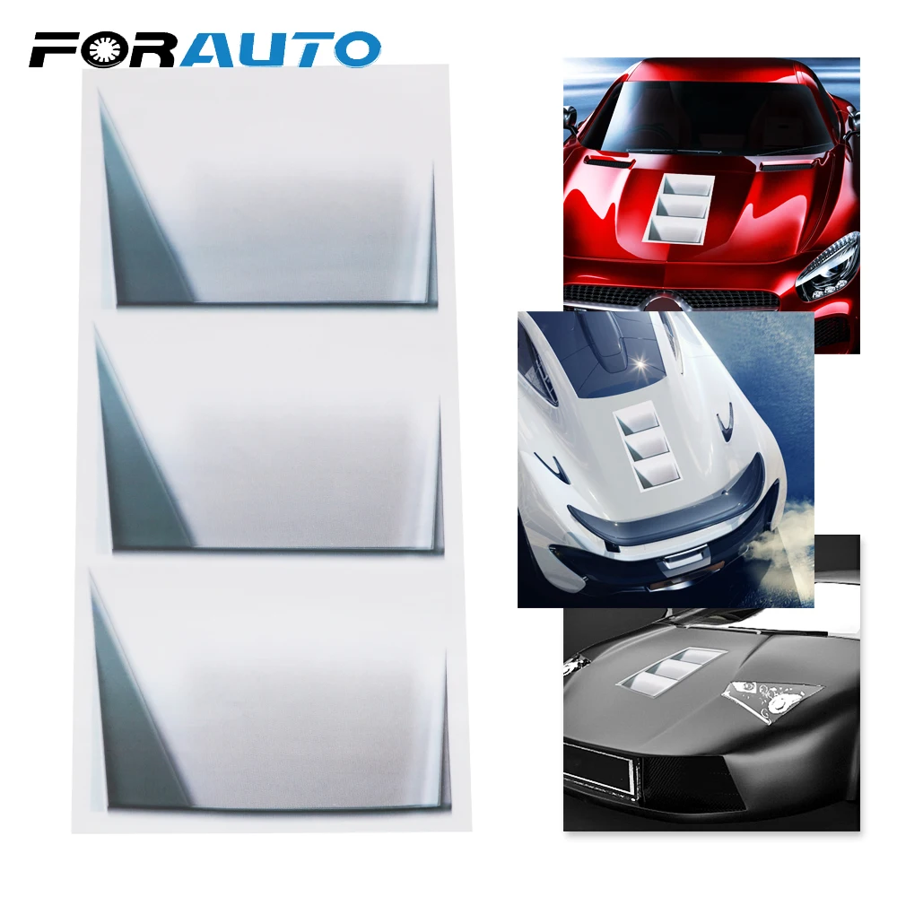 FORAUTO автомобильный Стайлинг виниловый 3D декоративный стикер Автомобильный капот