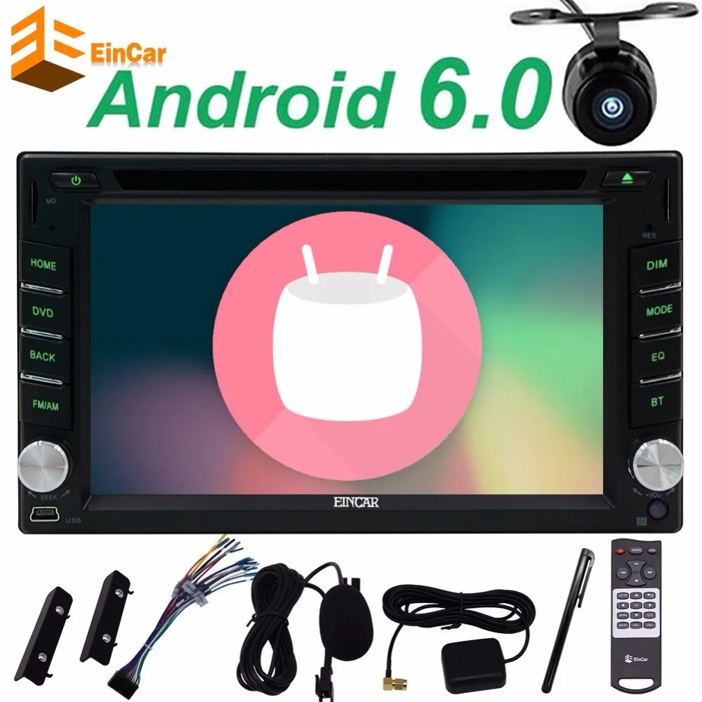 Android 6.0 dvd плеер автомобиля черный стерео GPS навигации автомагнитолы Авто Радио fm Wi