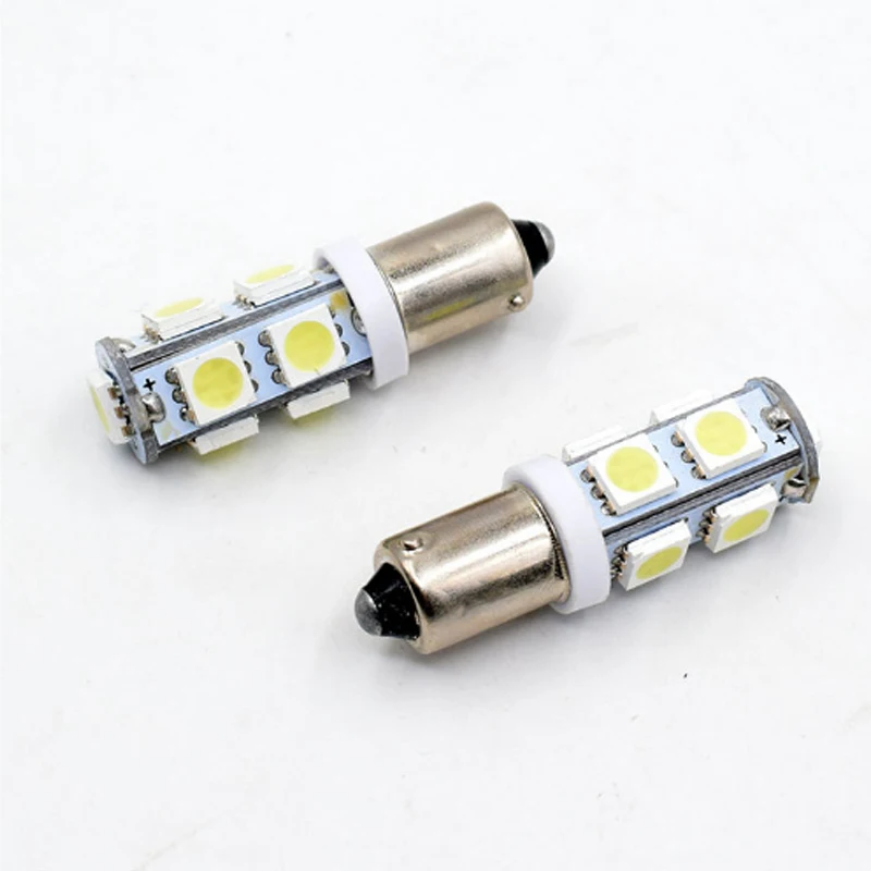 100X Автомобильные светодиодные лампы BA9S T4W 5050 LED 9 SMD номерные знаки индикатор