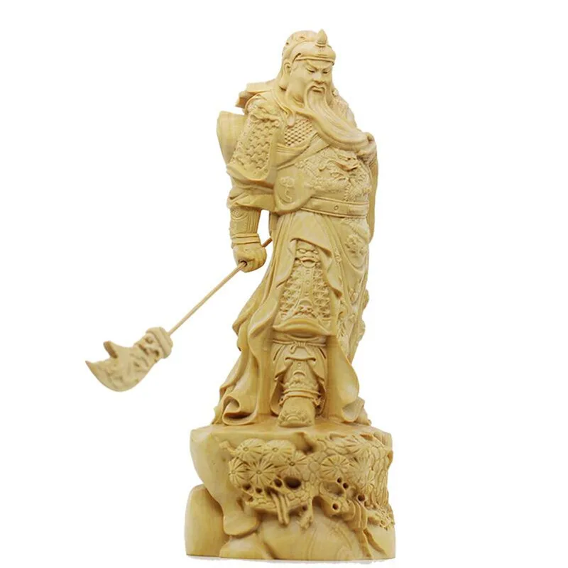 WSHYUFEI листовка boxwood резьба по дереву ручные украшения ювелирные изделия Guan Gongwu Бог