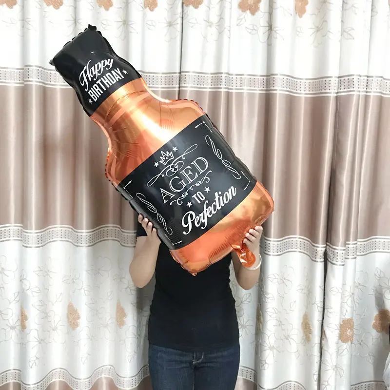 Whisky Большой Гелиевый шар шампанского Кубок шары для свадьбы и дня рождения вечерние украшения взрослых детей баллоны Globos события вечерние принадлежности - Цвет: Whisky