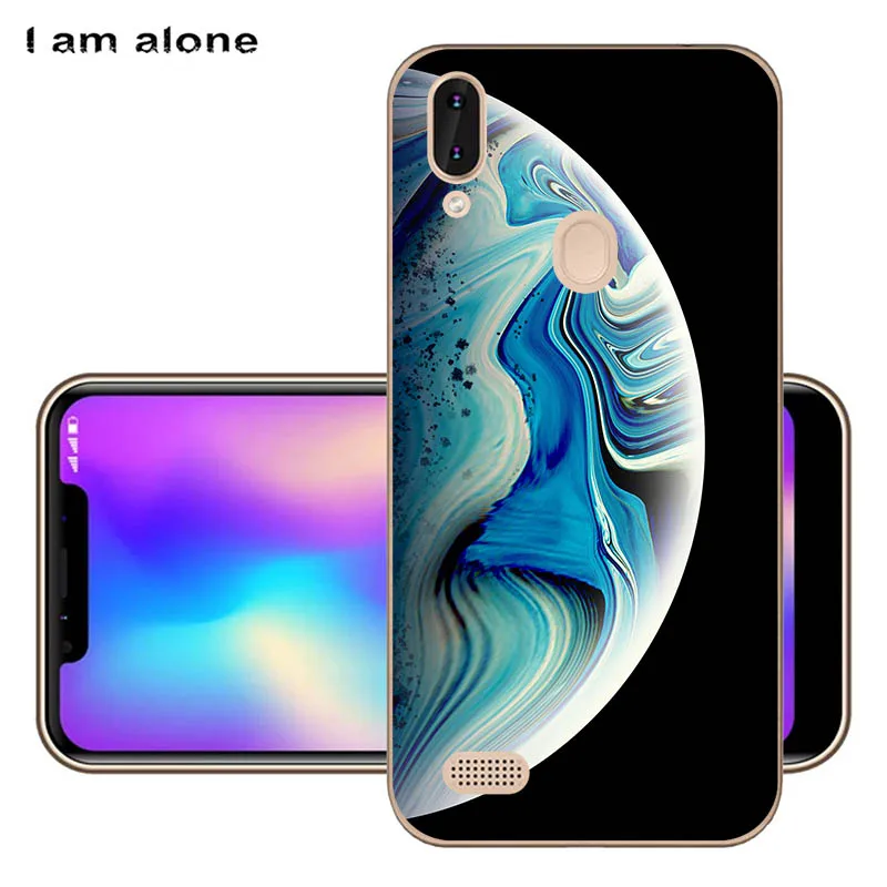 Сумки для телефона I am alone Leagoo M11 2018 6 18 дюймов Мягкий ТПУ мобильный модный принт с