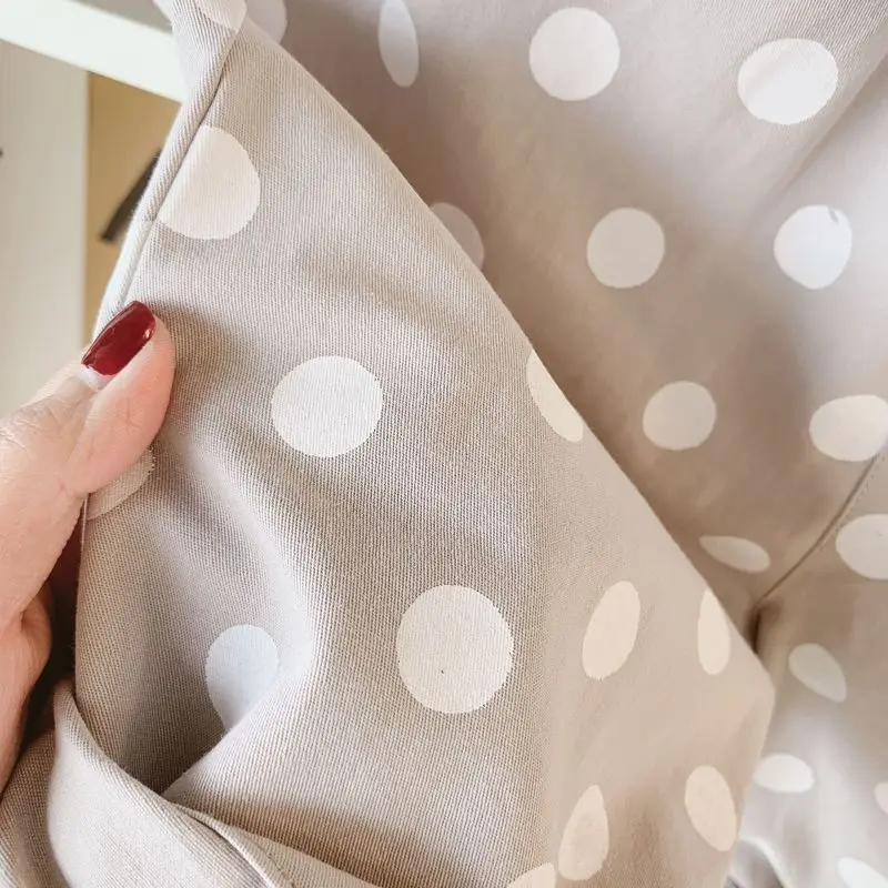 Springcute для маленьких девочек Штаны Высокая талия в горошек Повседневное Детские