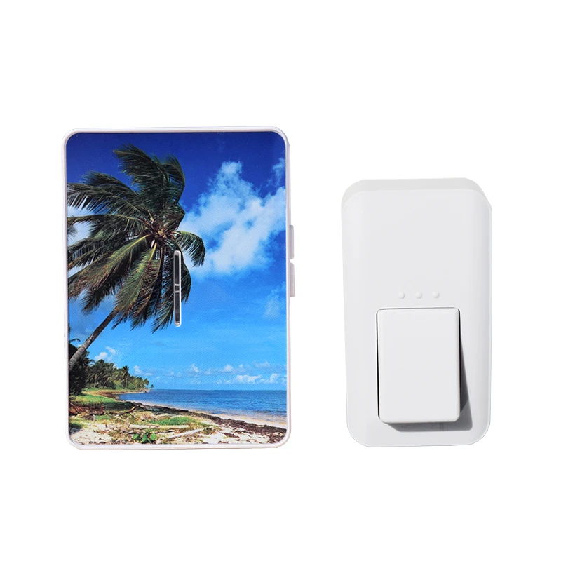 2018 Новое поступление беспроводной дверной звонок без батареи кнопка водостойкий