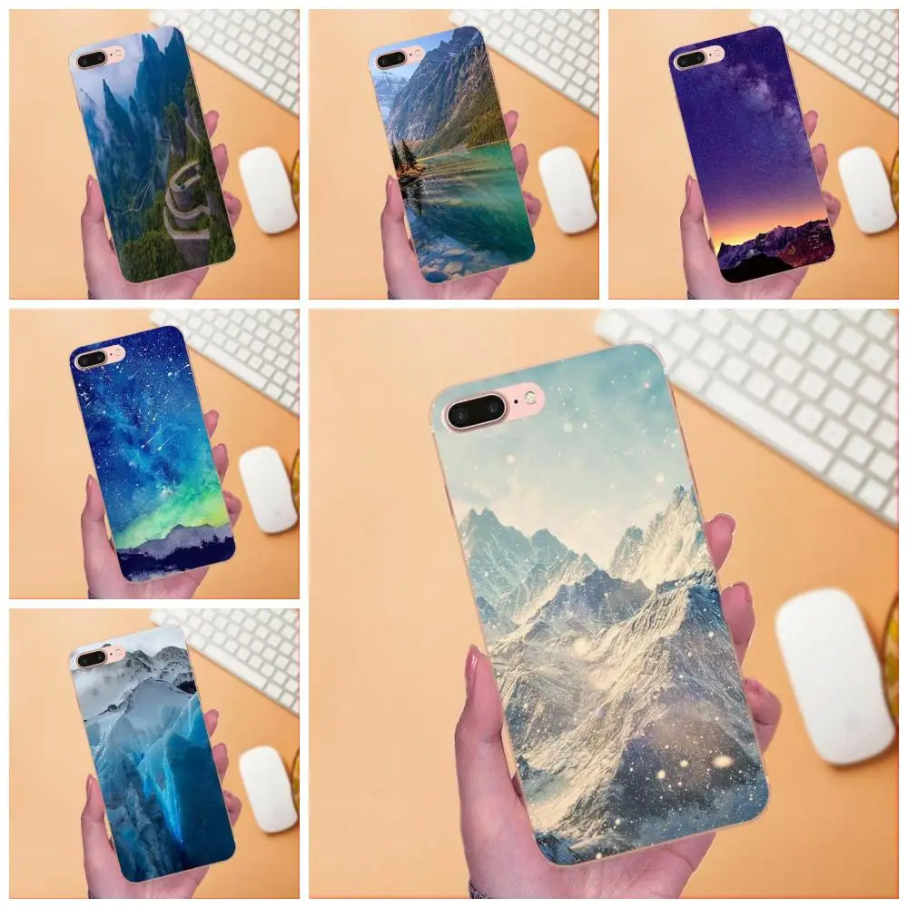 Мягкий чехол для мобильного телефона Samsung Galaxy Note 5 8 9 S3 S4 S5 S6 S7 S8 S9 S10 mini Edge Plus Lite Snowy