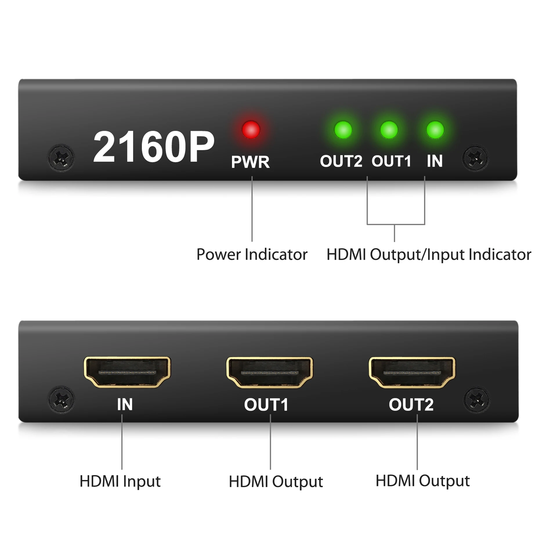 Разветвитель eSYNiC 1 в 2 HDMI 24 бит 1X2 для DVD-плеера ноутбука PS3 PS4 XBOX HDTV Поддержка Dolby-trueHD