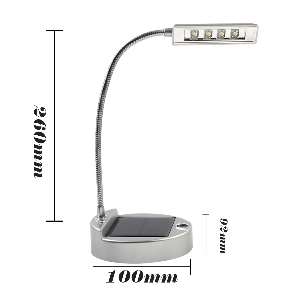Mumeng Солнечный свет книги 4 светодиода USB Гибкая Настольная лампа 0.24 Вт студент