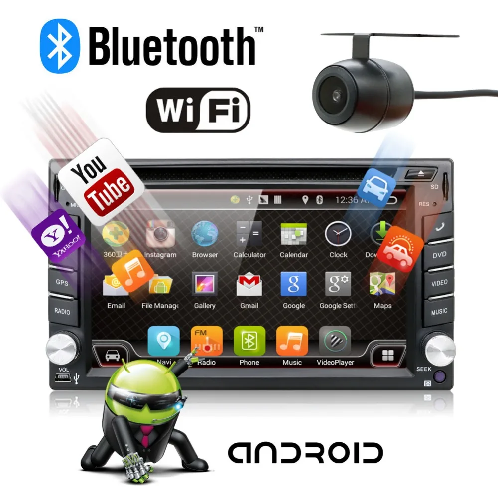 Универсальный 2 din Android 7 1 автомобильный dvd-плеер GPS Wifi Bluetooth Радио Гб процессор DDR3