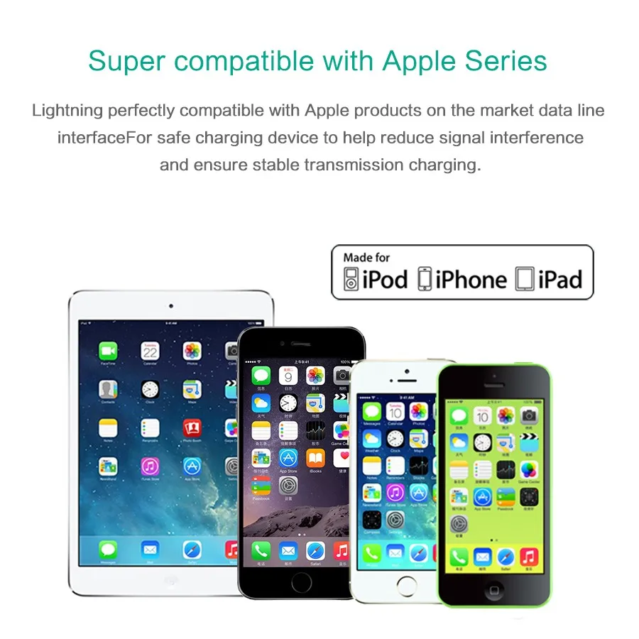 Ugreen Certified 8pin кабель usb синхронизации данных зарядного устройства для iPhone5 5S 6 S 7 P iPad