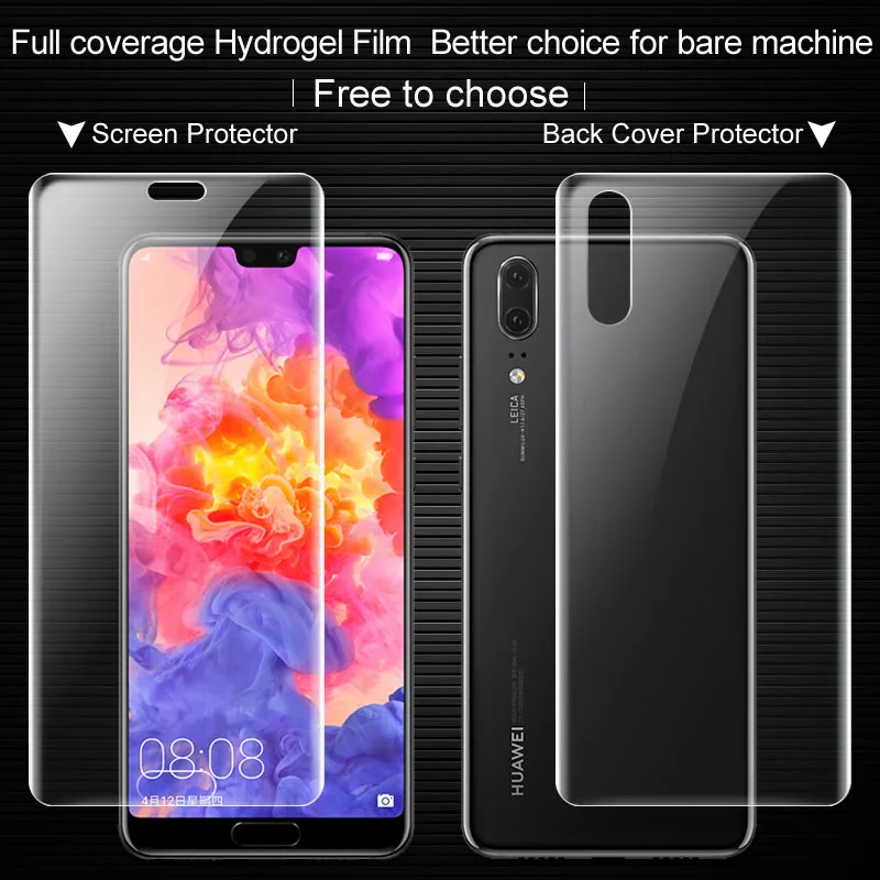 IMAK гидрогель II полный охват Защитная пленка для huawei P20 Pro Экран назад фильм |