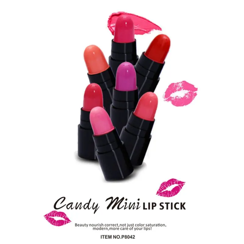 12 шт./компл. Женская Мини Губная помада Водонепроницаемая долговечная губная