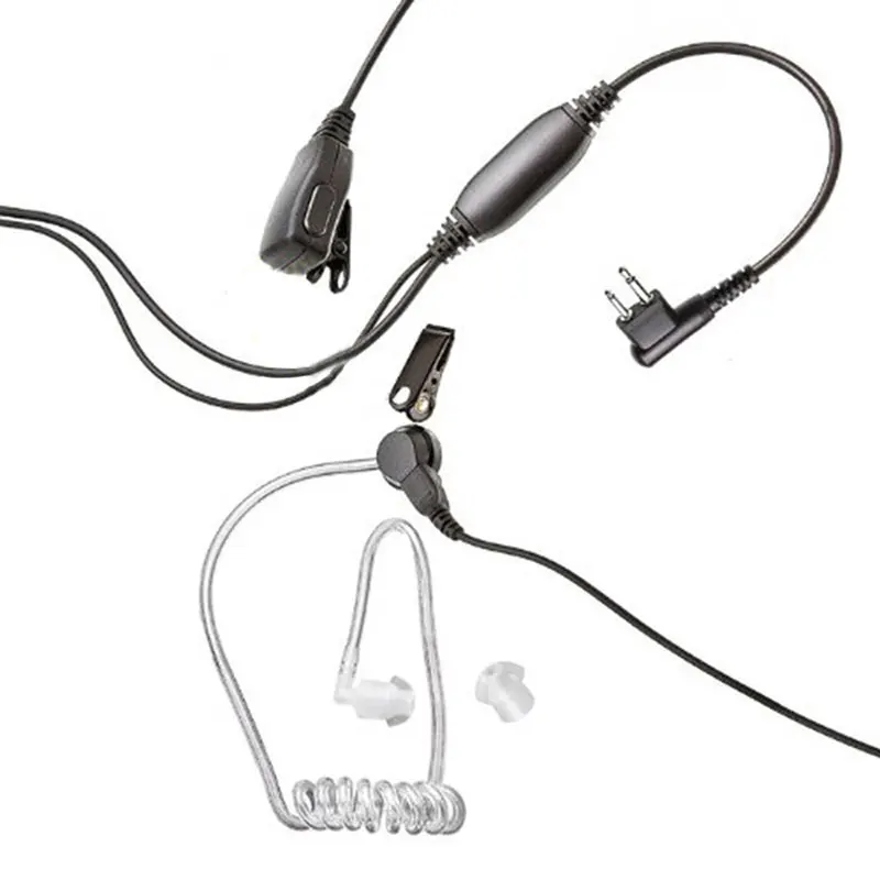 Headset 2 PIN for Motorola Radio Covert Mic Acoustic Tube Earpiece Earphones Professional | PC Hardware Cables &amp Adapters