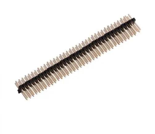 5 шт. позолоченный шаг 1 27 мм 2x4 0/2x50 Pin 80 100 двухрядный штыревой разъем прямой